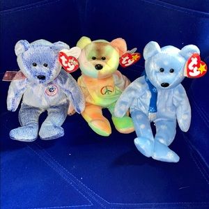 Like New Beanie Babies (set of 3)